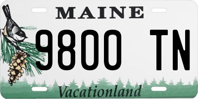 ME license plate 9800TN
