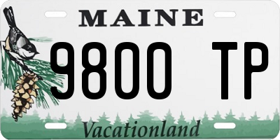 ME license plate 9800TP