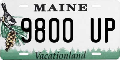 ME license plate 9800UP