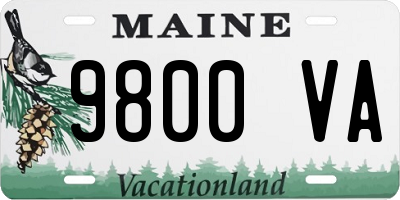 ME license plate 9800VA