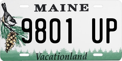 ME license plate 9801UP