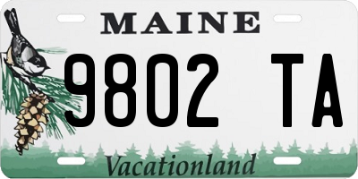 ME license plate 9802TA