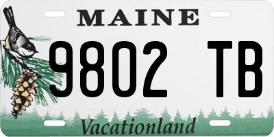 ME license plate 9802TB
