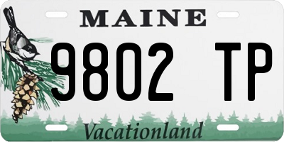 ME license plate 9802TP