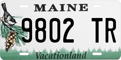 ME license plate 9802TR