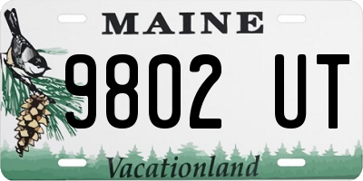 ME license plate 9802UT