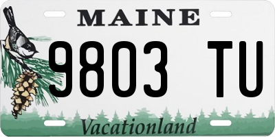 ME license plate 9803TU