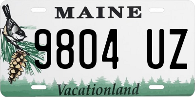 ME license plate 9804UZ