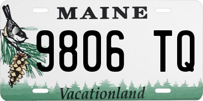 ME license plate 9806TQ