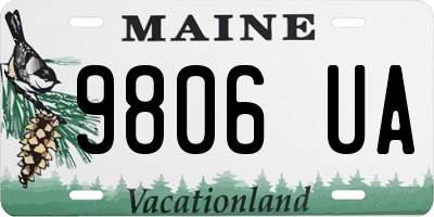 ME license plate 9806UA