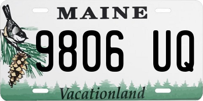 ME license plate 9806UQ