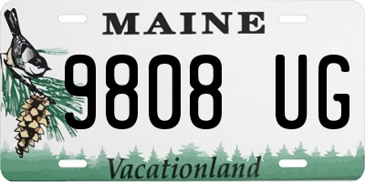 ME license plate 9808UG