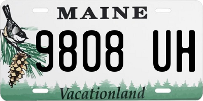 ME license plate 9808UH