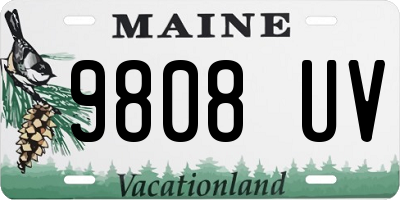 ME license plate 9808UV