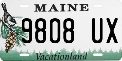 ME license plate 9808UX