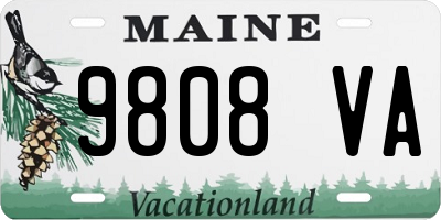 ME license plate 9808VA
