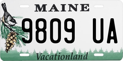 ME license plate 9809UA