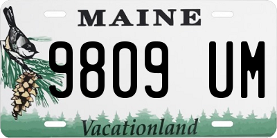 ME license plate 9809UM