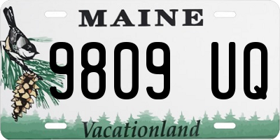 ME license plate 9809UQ