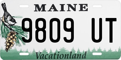 ME license plate 9809UT