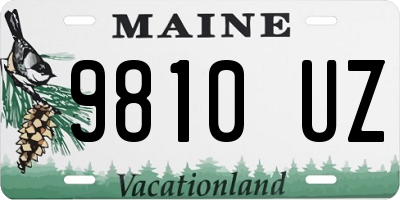 ME license plate 9810UZ