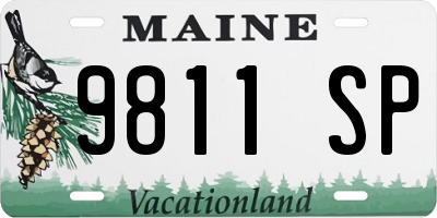 ME license plate 9811SP