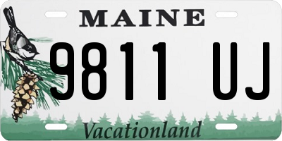 ME license plate 9811UJ