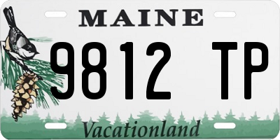 ME license plate 9812TP