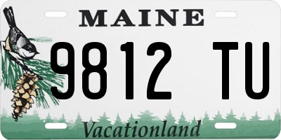 ME license plate 9812TU