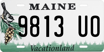 ME license plate 9813UO