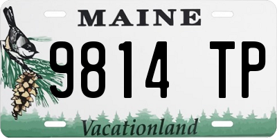 ME license plate 9814TP