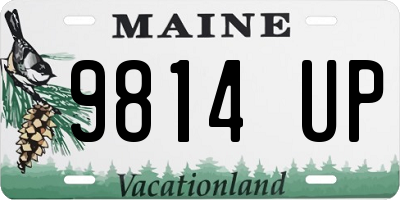 ME license plate 9814UP