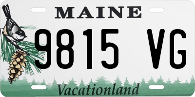 ME license plate 9815VG