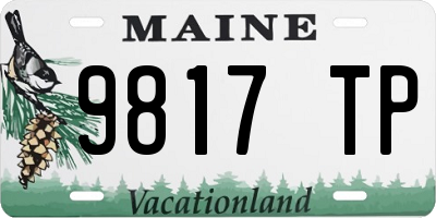 ME license plate 9817TP