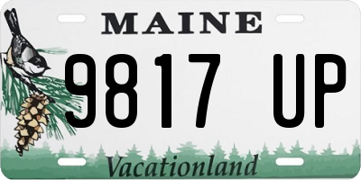 ME license plate 9817UP