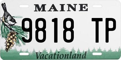 ME license plate 9818TP