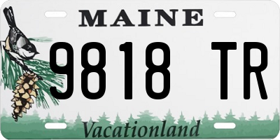 ME license plate 9818TR