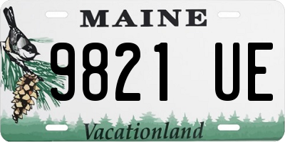 ME license plate 9821UE