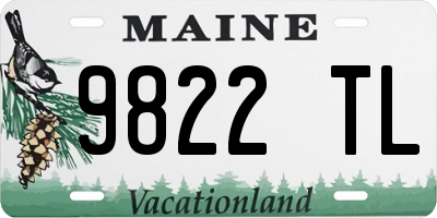 ME license plate 9822TL