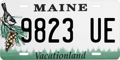 ME license plate 9823UE