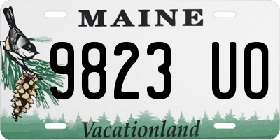 ME license plate 9823UO