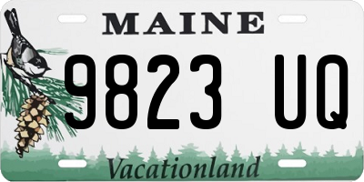 ME license plate 9823UQ