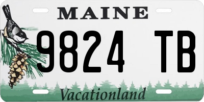 ME license plate 9824TB