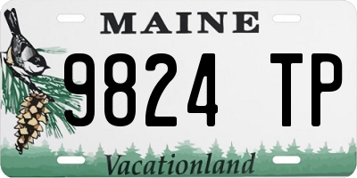 ME license plate 9824TP