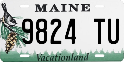 ME license plate 9824TU