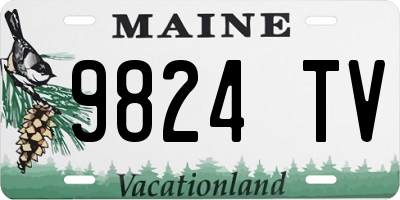 ME license plate 9824TV