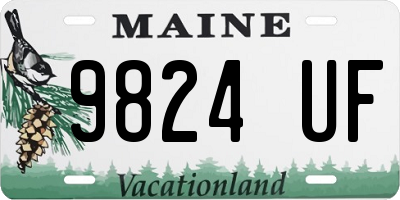 ME license plate 9824UF