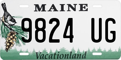 ME license plate 9824UG