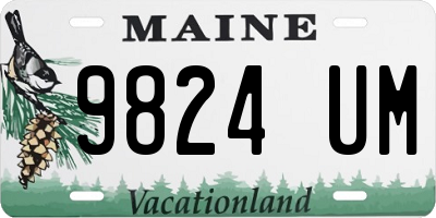 ME license plate 9824UM