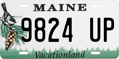 ME license plate 9824UP